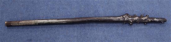 A Fijian root stock vunikau war club, 43.75in.